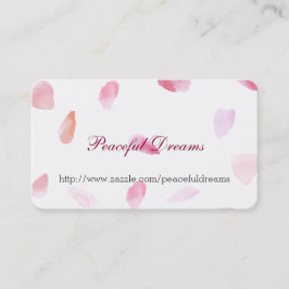Romantic Ro Petals Visitkort