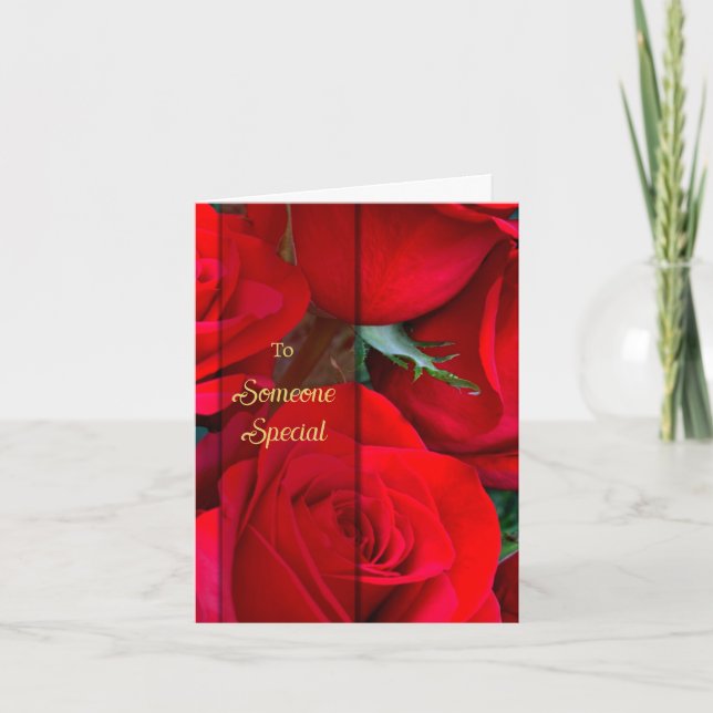 Romantic Ro Ro Card Tack Kort (Framsida)