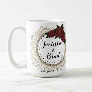 Romantic Ro Wandether Feather Bröllop Kaffemugg