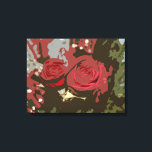 Romantic Röd ros Digital Art Wrapped Canvas<br><div class="desc">Modern digital design på två röd ros. Snygg anpassningsbar inlindad duk! Perfekt för Mors dag,  antikviteter,  nylingarna osv.!</div>
