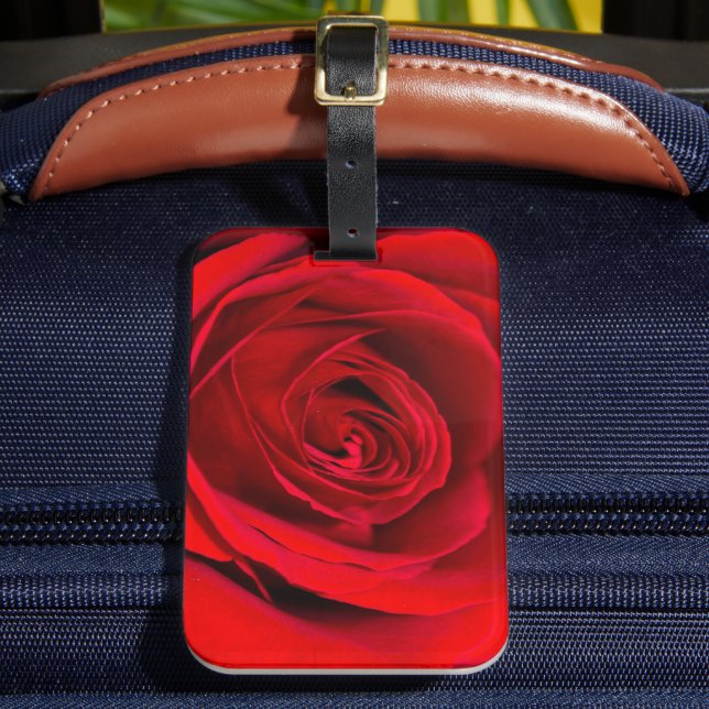 Romantic Röd ros i fullt bloom Bagagebricka (Framsida Insitu 2)