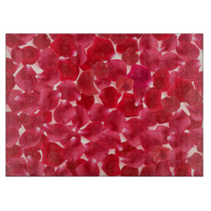 Romantic Röd ros Petals Gift Caking Board
