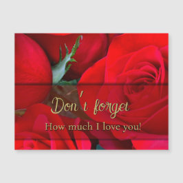 Romantic Röd ros Valentine Magnet
