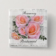 Romantic Rosa ros Bridesmaid