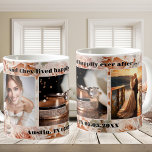 Romantic Rosa ros Bröllop Photo Mugg<br><div class="desc">Romantiskt foto mugg med dina egna favoritfoton som har utformats med rosa baroque blommigt design med ro och magnolias. Vacker för alla bröllop-relaterade situationer: som gåva till bruden,  fråga dina brudtärnor,  en tjänst till budens mamma eller brudgummen ...  Eller för vilken romantisk själ som helst!</div>