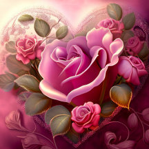 Romantic Rosa ros Jigszle Puzzle