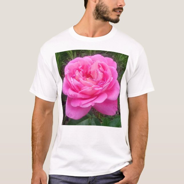 Romantic Rosa ros 'Leonardo Da Vinci' T-Shirt (Framsida)