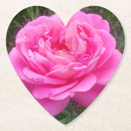 Romantic Rosa ros "Leonardo Da Vinci" Underlägg Papper