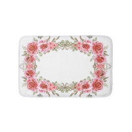 Romantic Rose Frame Memory Foam Bath Mat Badrumsmatta