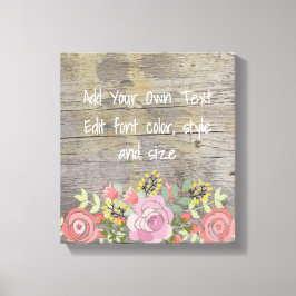 Romantic Rustic chic Canvastryck