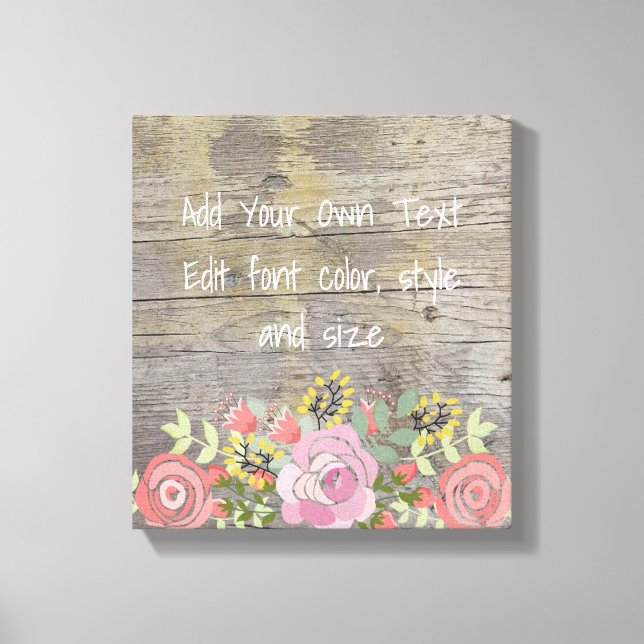 Romantic Rustic chic Canvastryck (Framsida)