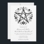 Romantic Rustic Nature Bröllop Inbjudningar<br><div class="desc">Ett blommigt pentakel, som är insnärjt med vibrerande blommigtar, är kärnan i denna bohemiska pagan, en inbjudan till naturcentriskt bröllop, som symboliserar inslag, maskulin och feminin och den eviga livscykeln. Gå med oss för ett firande i kärlek och enighet, eftersom Rosamund och Roland är gifta i en ren, rustisk ceremoni,...</div>