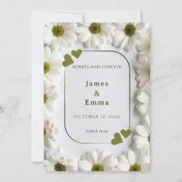 Romantic Save the Date Card - Always and Forever Inbjudningar