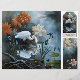  Romantic Scrapbooking Sheet Brevhuvud