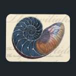 Romantic Seashell Magnet<br><div class="desc">Bor du långt från stranden? Inga problem! Skaffa den romantiska målningen så att du kan se dig själv som sitta på en fredlig strand på en varm solig dag. Denna konstens biet romantiserar havet och det lilla vinkara som lämnar dig att längta efter ett besök på stranden. Hämta den här...</div>