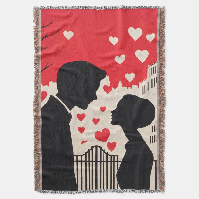 Romantic Silhouette par Cityscape Hearts Filt (Framsidan Vertikal)