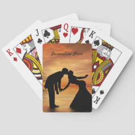 Romantic Silhouette par Kissing Personalize Casinokort