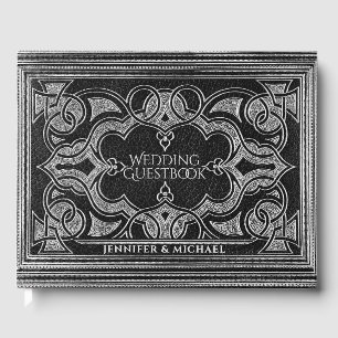 Romantic Silver Antique look Guest Bok