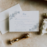 Romantic Soft Blue Vintage Blommigt Bröllop OSA Kort<br><div class="desc">Romantiskt kort för elegant,  försett med en fantastisk blommigt med blå vattenfärg och klassisk kalligrafi.</div>