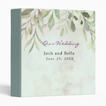 Romantic Soft Botanical Greenery Bröllop