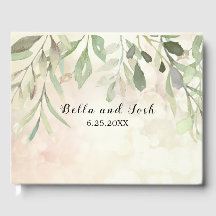 Romantic Soft Botanical Greenery Bröllop