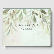 Romantic Soft Botanical Greenery Bröllop