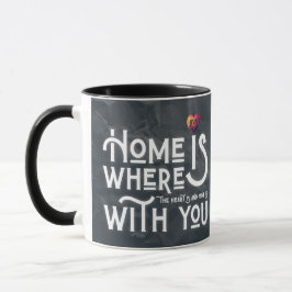 Romantic Soulmate Quote Heart Combo Mug Mugg