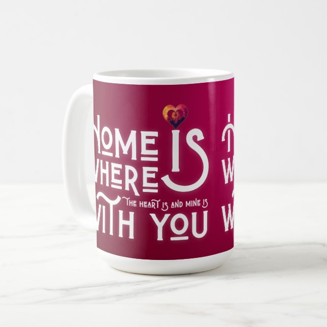 Romantic Soulmate Valentine's Day Two-Tone Mug Kaffemugg (Framsida vänster)