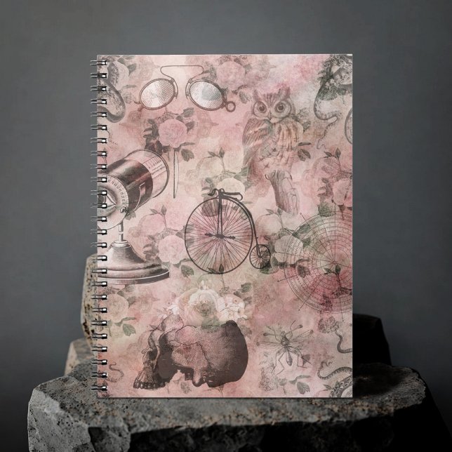 Romantic Steampunk | Antik Vintage Ephemera Anteckningsbok (Skapare uppladdad)