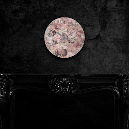 Romantic Steampunk | Antik Vintage Ephemera Rund Klocka