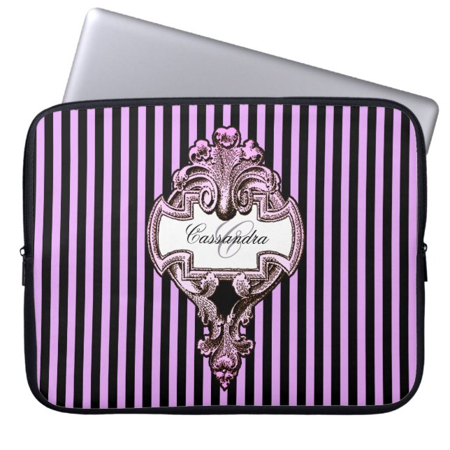 Romantic Steampunk Goth Personlig Laptop Fodral (Framsidan)