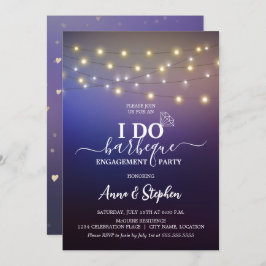 Romantic String Ljus I Do BBQ Förlovningsfest Inbjudningar