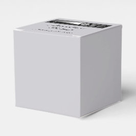 Romantic Stroll Monogram i Silver Black Bröllop Presentaskar