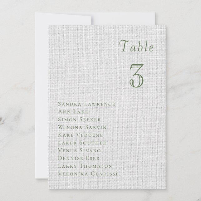 Romantic summer berries Wedding Table Seating Card Inbjudningar (Framsida)