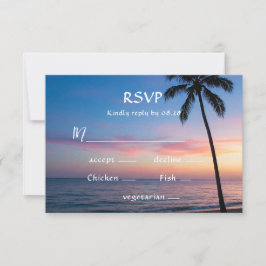 Romantic Sunset Beach Wedding OSA kort