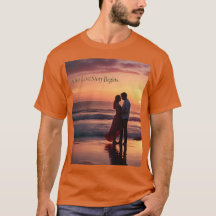 Romantic Sunset Kärlek Story Manar Tshirt