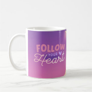 Romantic Sunset Notebook: Heartstrings of Destiny Kaffemugg