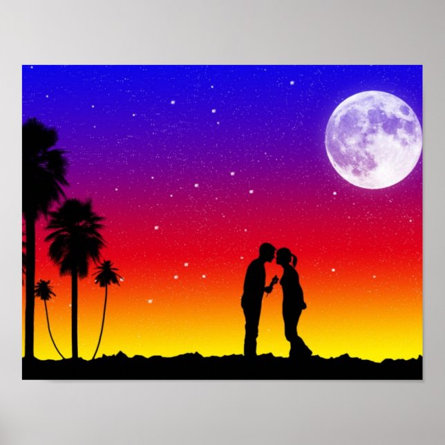 Romantic Sunset Poster (Framsidan)