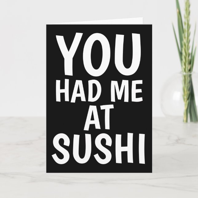 ROMANtIC SUSHI GREETING CARDS Kort (Framsida)