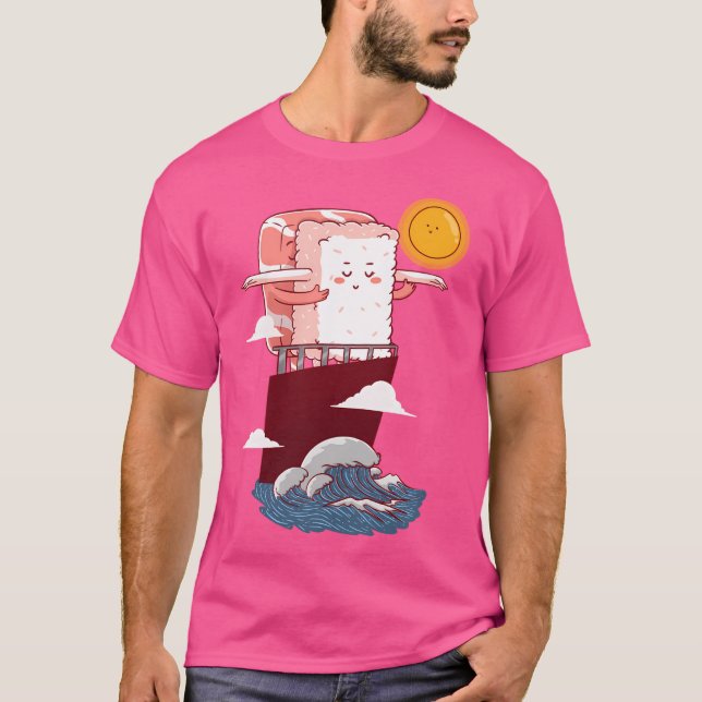 Romantic Sushi T Shirt (Framsida)
