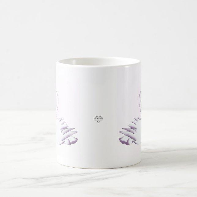 Romantic Swan Love Elegant Double-Sided Mug Cup Kaffemugg (Center)