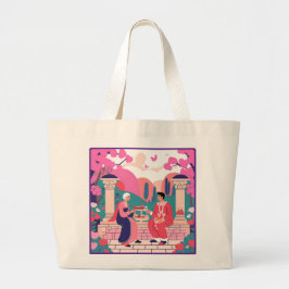 Romantic Tote Bag Jumbo Tygkasse
