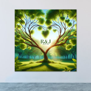 Romantic Träd par Monogram Poster