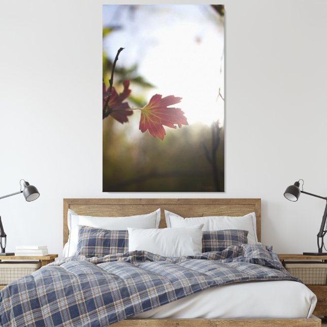 Romantic Trees & Flowers – Botanical Fantasy Boho Canvastryck (Insitu (sovrum))