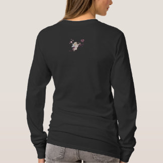 Romantic Valentine Art with Pink Heart Glow T Shirt