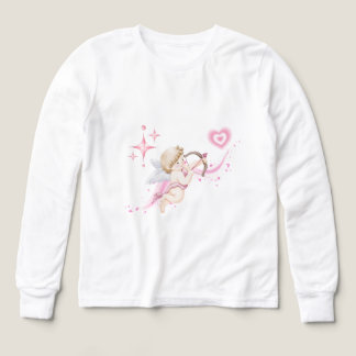 Romantic Valentine Art with Pink Heart Glow T Shirt