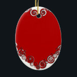 Romantic Valentine Kärlek Heart Red Julgransprydnad Keramik<br><div class="desc">Romantic Valentine Kärlek Heart Red</div>