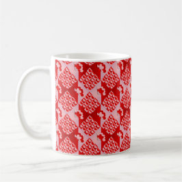 Romantic Valentine Kärlek Hearts Red White Heart Kaffemugg