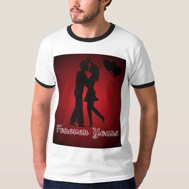 Romantic Valentine’s Day Love T-Shirt (Framsida)