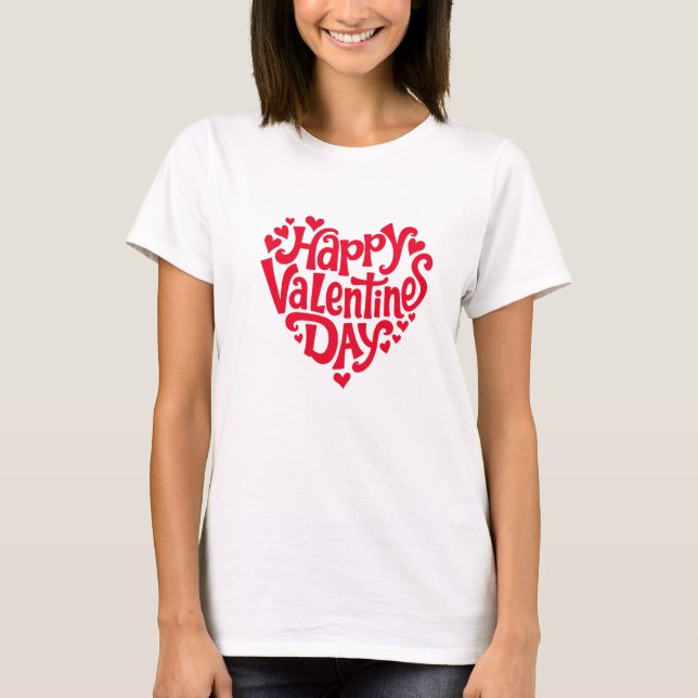 Romantic Valentine’s Day Quote T-Shirt (Framsida)